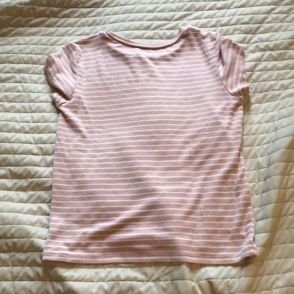 Soft & Sexy Pink and White Striped Tee - Picture 2 of 4